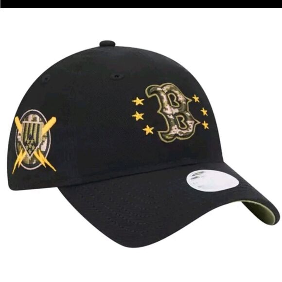 New Era Youth Boston Red Sox Armed Forces Military 9twenty Adjustable Hat - Picture 1 of 7